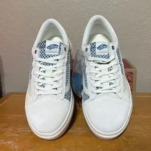 Vans | Shoes | Vans Old Skool Overt Cc Lux Check Marshmallow  display picture 1